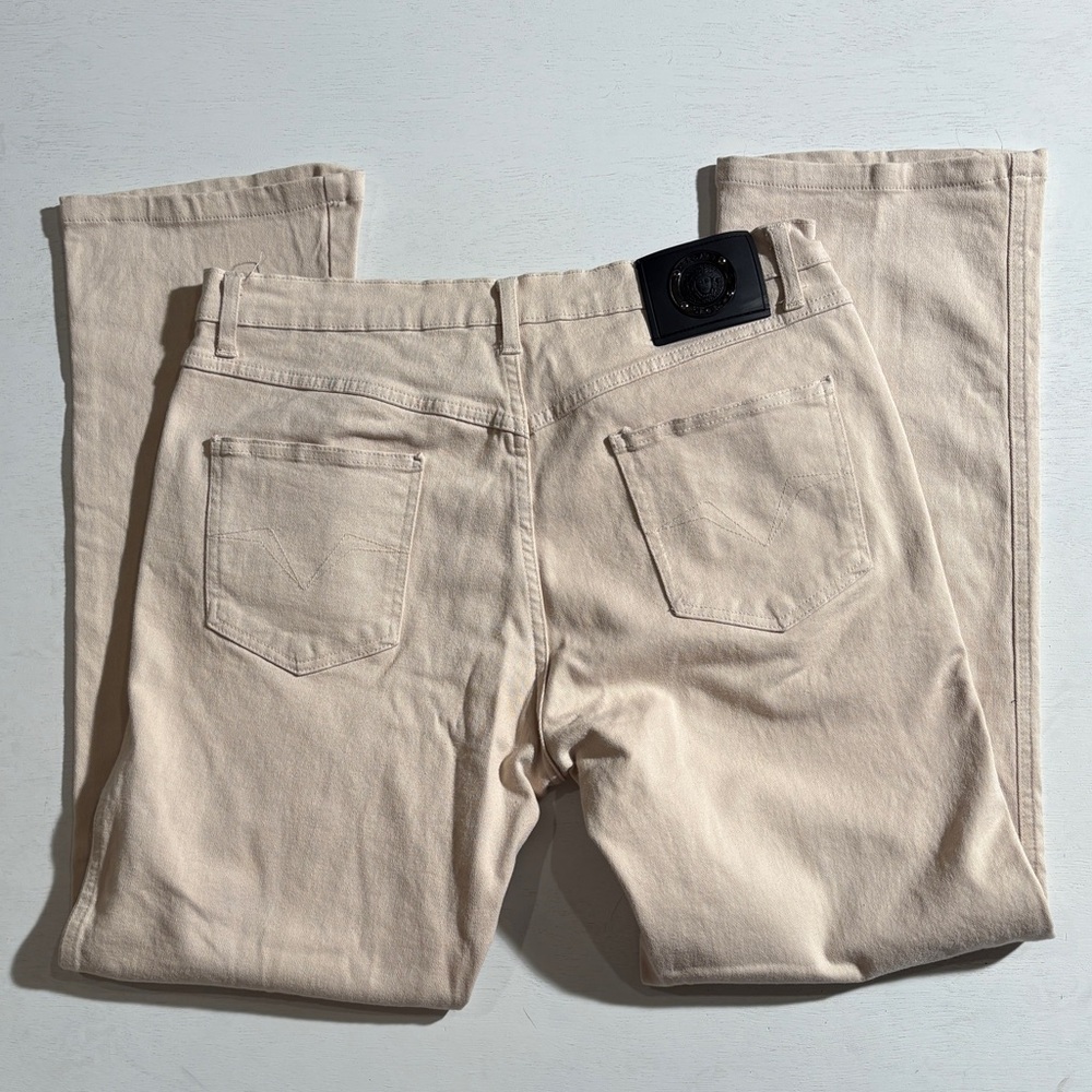 Men's Versace Classic Light Tan Straight Jeans - Picture 3 of 8